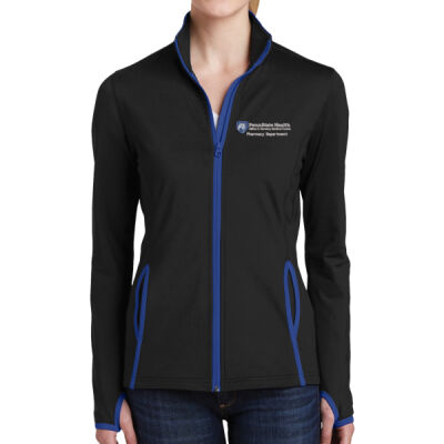 Sport Tek Ladies Sport Wick Stretch Contrast Full Zip Jacket Thumbnail